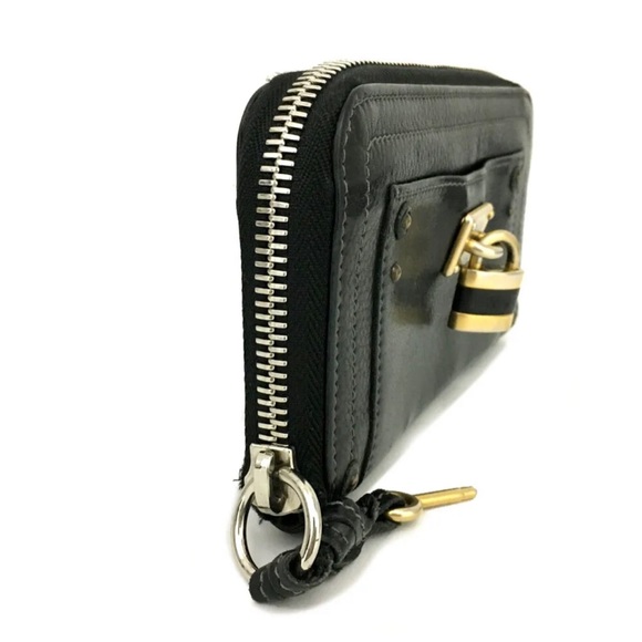 Authentic Chloe Paddington Black Leather Long Wallet - Picture 2 of 8
